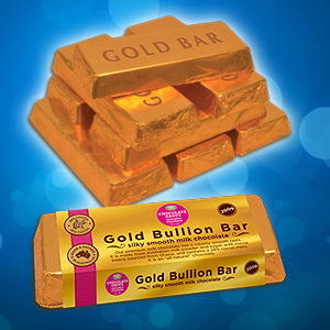 Gold Bullion Chocolate Bar